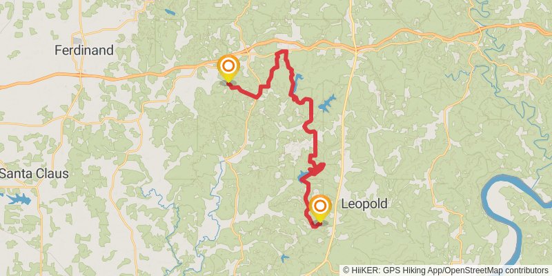American Discovery Trail - South stage 12 Map