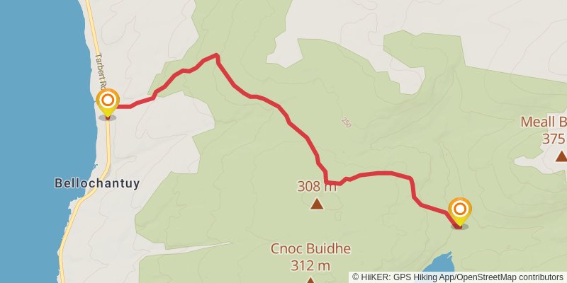 Kintyre Way spur 1 Map