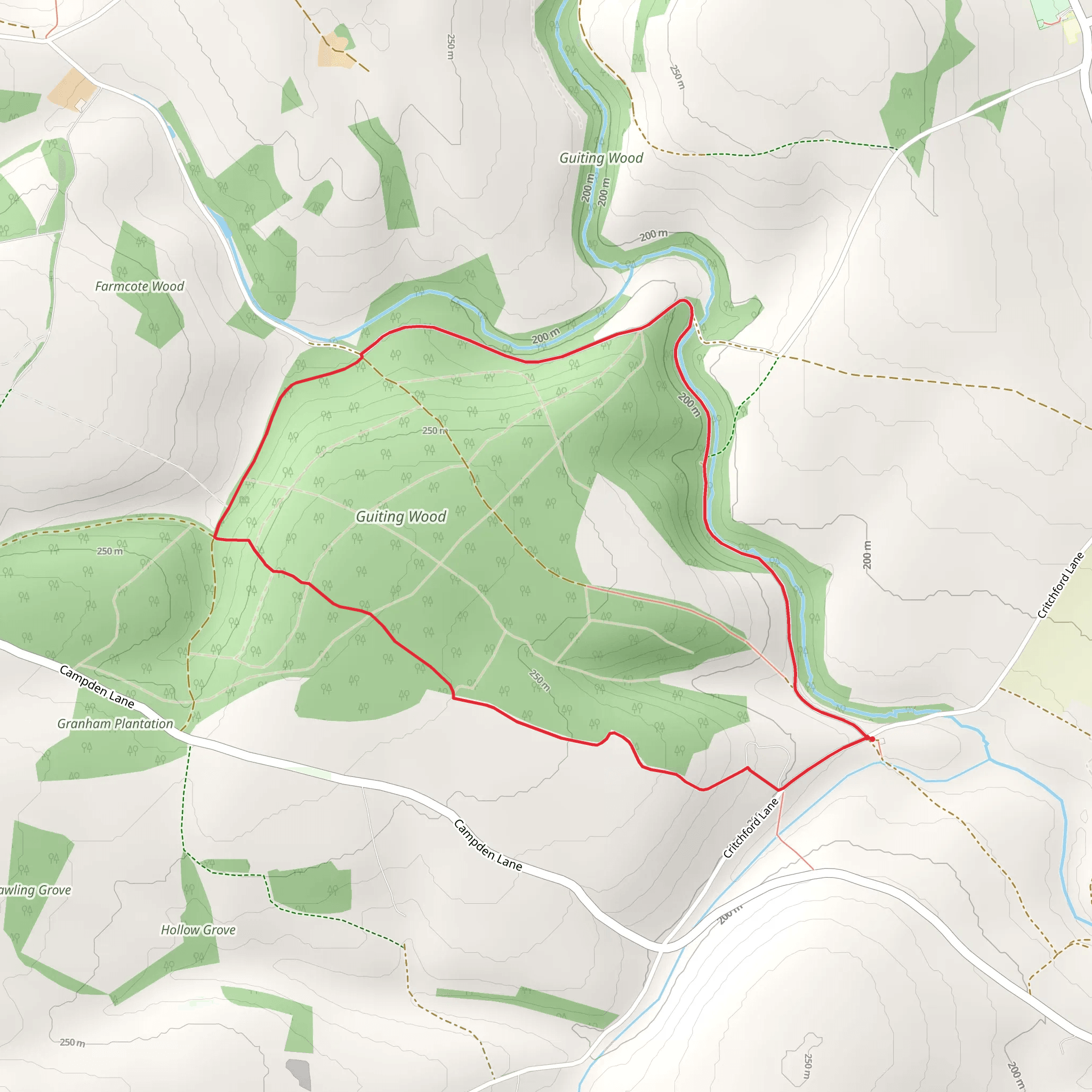 Diamond Way and Warden's Way Loop mobile static map