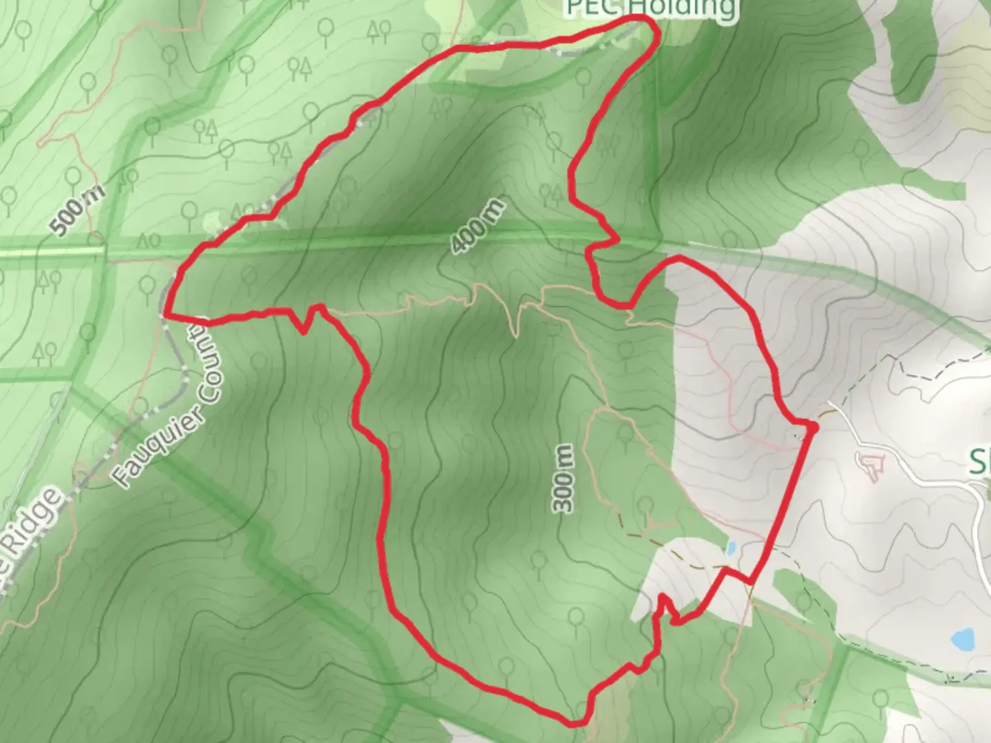 An image depicting the trail Ambassador Whitehouse Trail, Piedmont Overlook and North Ridge Loop Trail and its surrounding area.