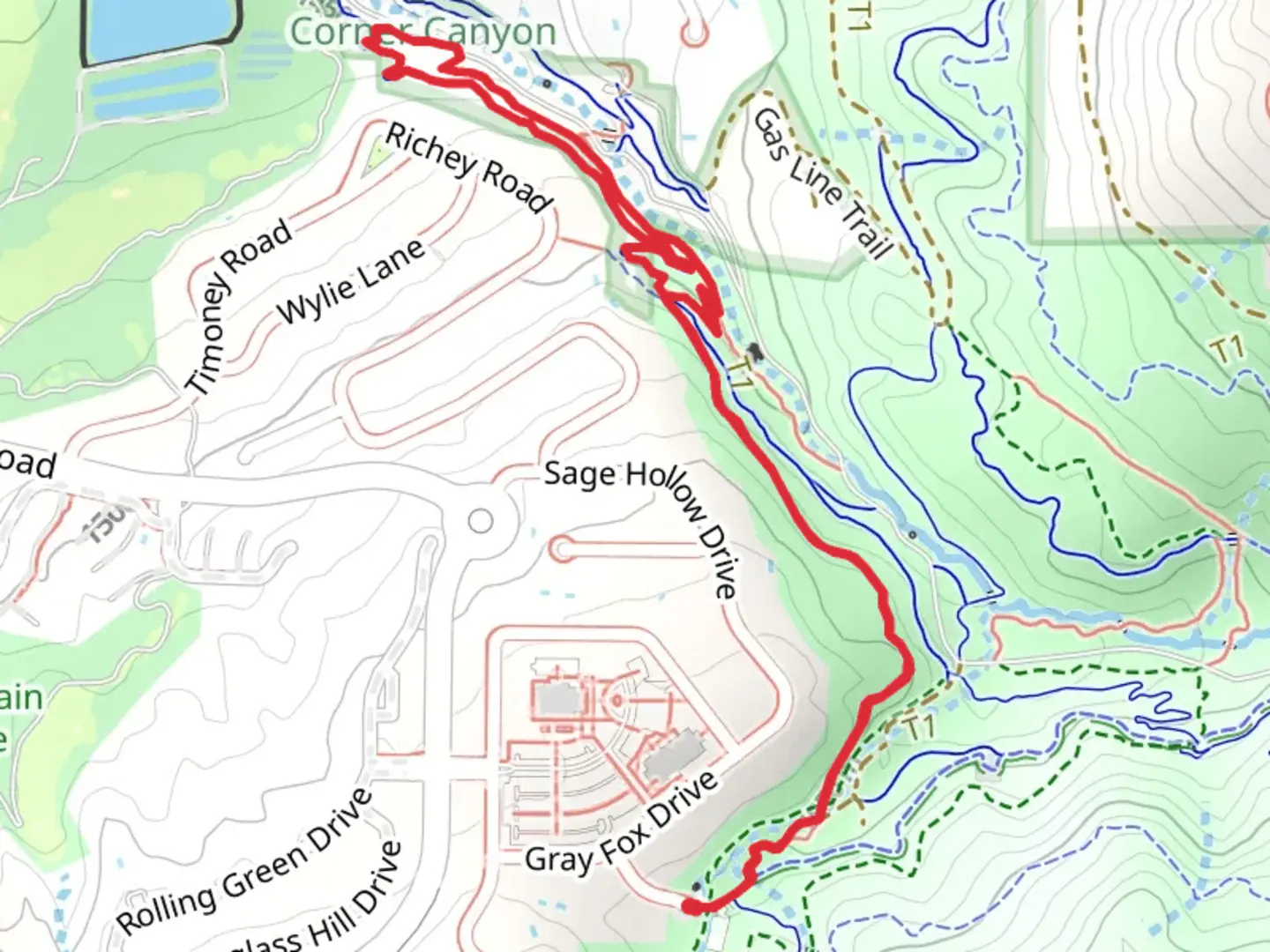 An image depicting the trail Creek View Path and Limelight Trail and its surrounding area.
