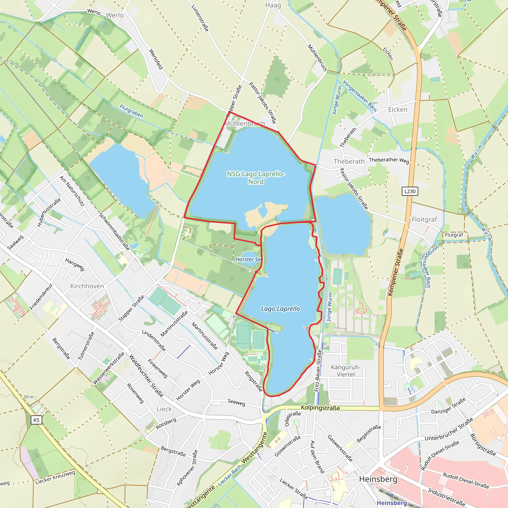 Lago Laprello Loop mobile static map