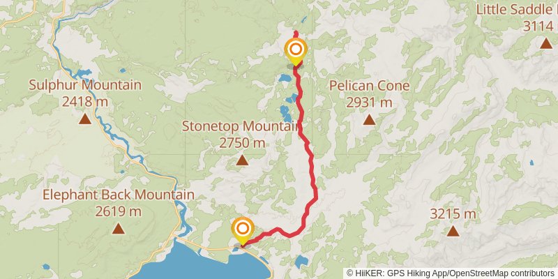 Astringent Creek via Pelican Valley Trail stage 3 Map