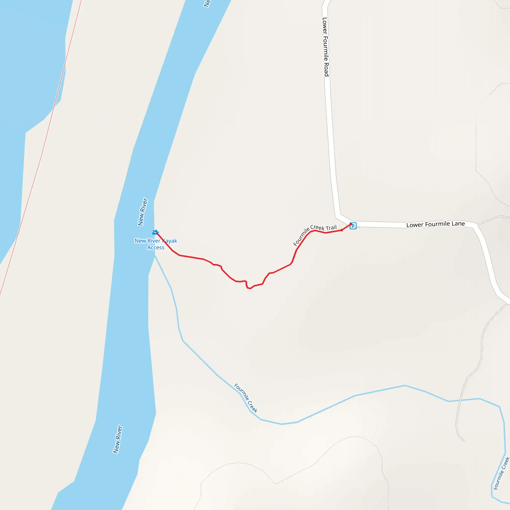 Fourmile Creek mobile static map