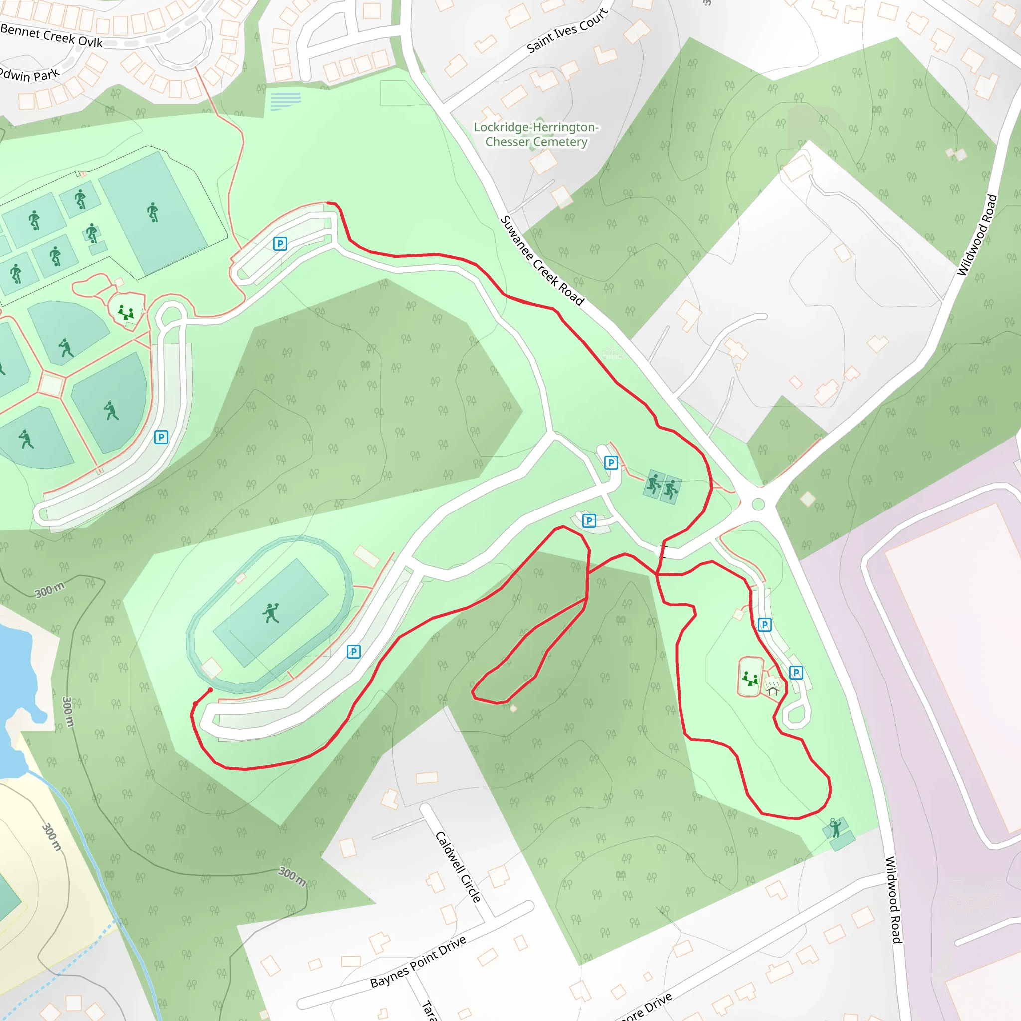 Suwanee Creek Road Loop mobile static map