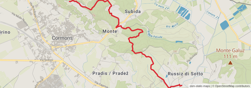 Sentiero Italia - Alps Section stage 7 Map