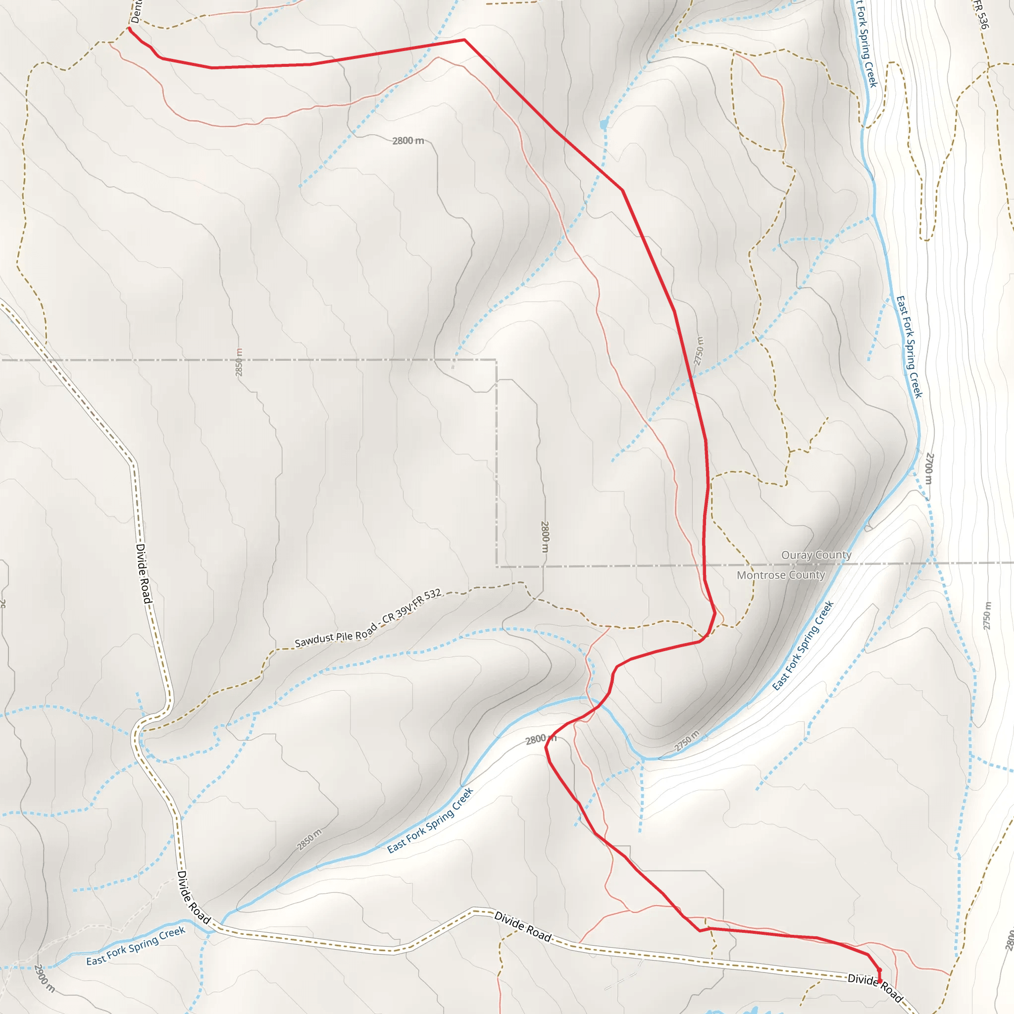 Forest Fence Trail mobile static map
