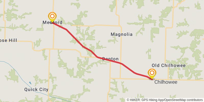 Rock Island Trail stage 2 Map