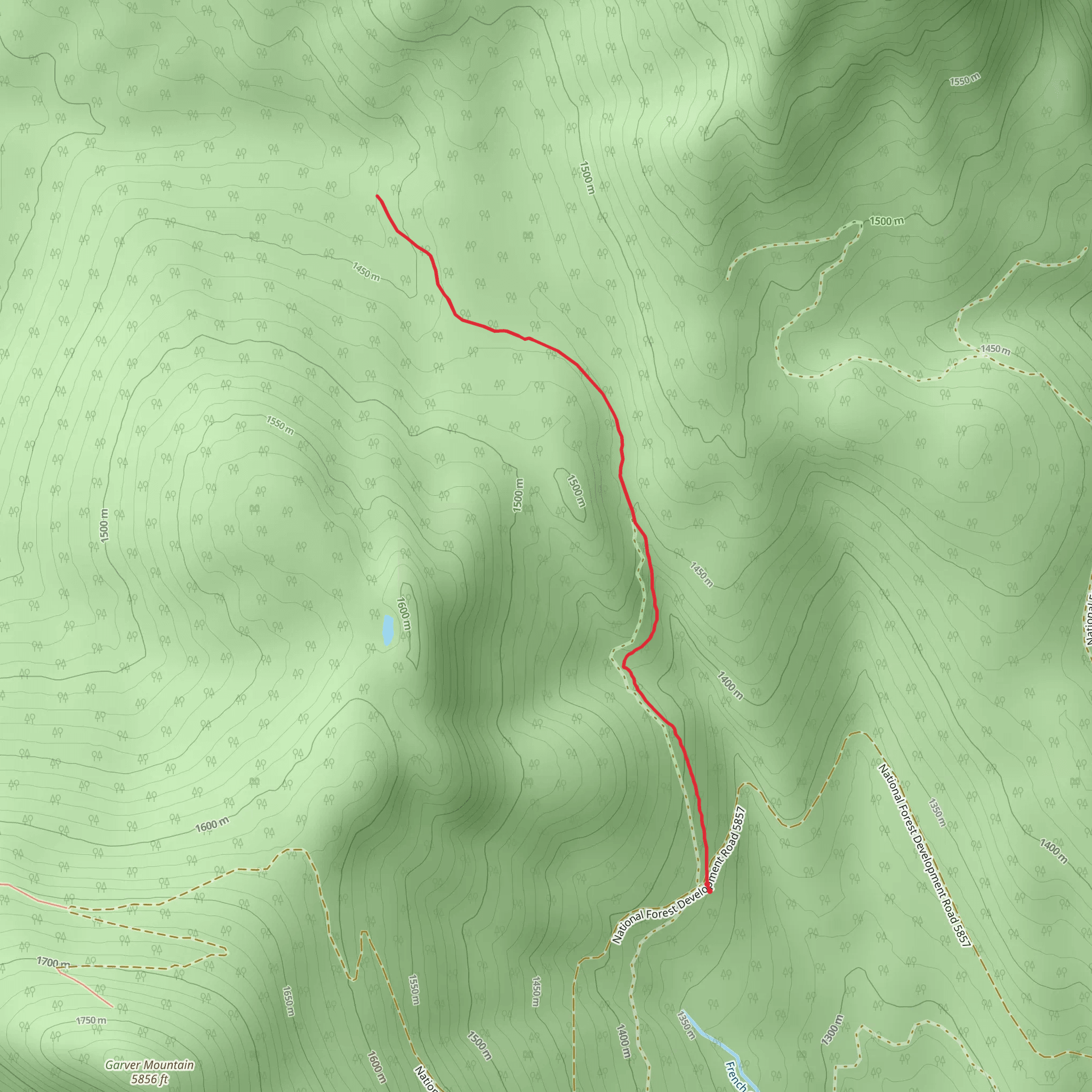 French Creek Trail mobile static map