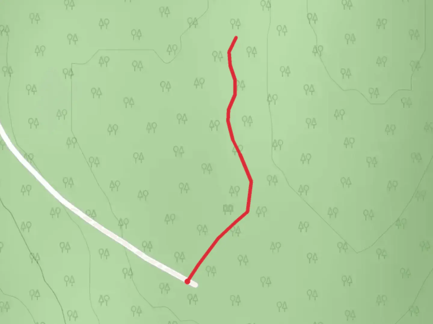 An image depicting the trail Webber Road access Trail and its surrounding area.