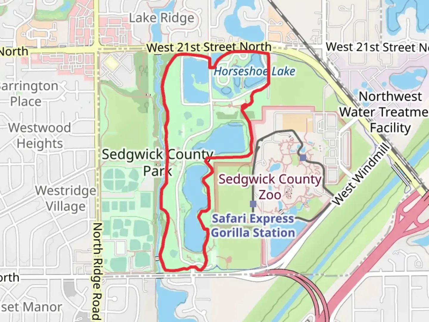 An image depicting the trail Vic's Lake and Kid's Lake Loop and its surrounding area.