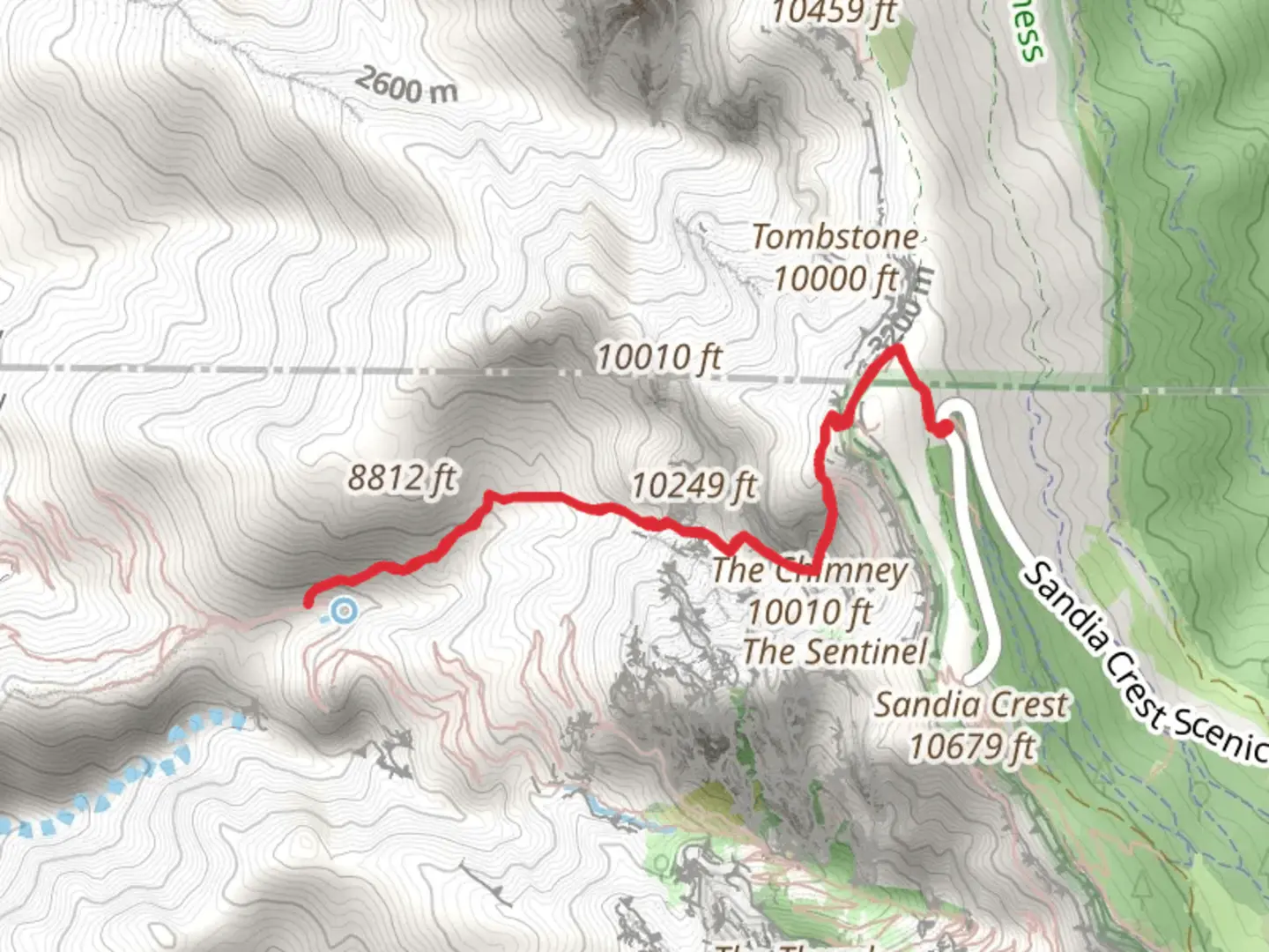 An image depicting the trail Chimney Canyon Trail and its surrounding area.
