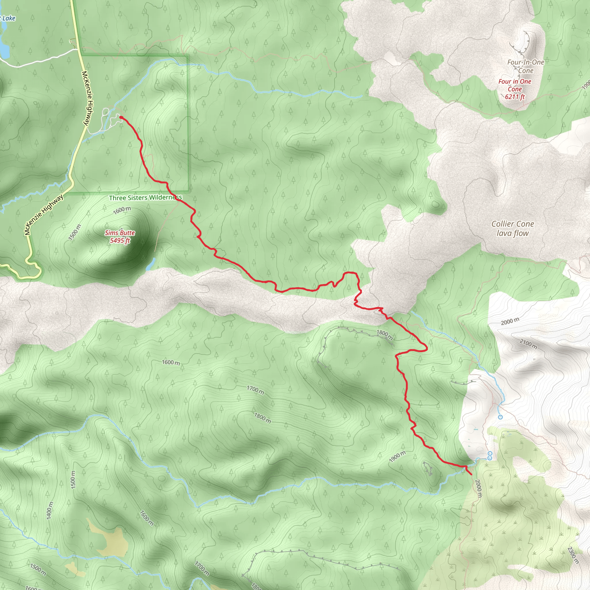Obsidian Trail mobile static map
