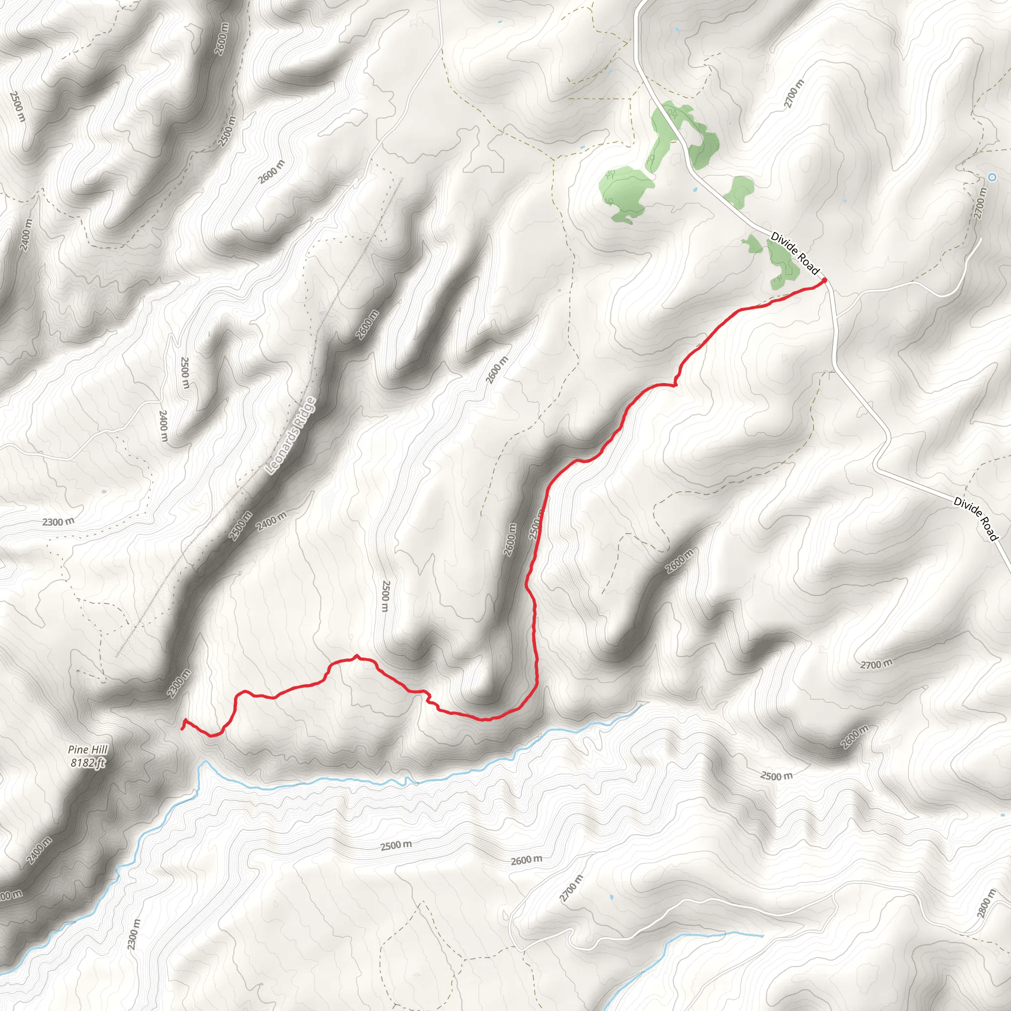 Mailbox Trail mobile static map