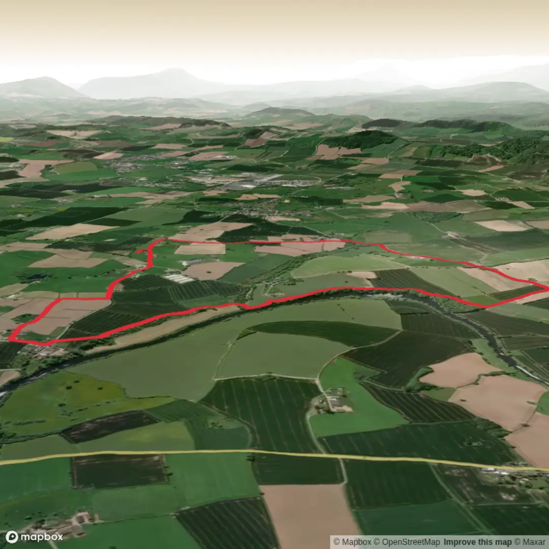 An image depicting the trail Swinmoor Cottage River Wye Loop - Upper Limits UK and its surrounding area.
