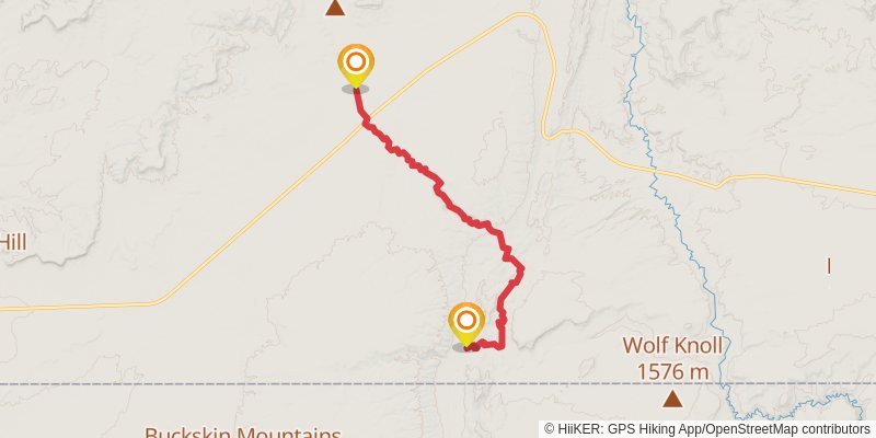 Hayduke Trail stage 44 Map