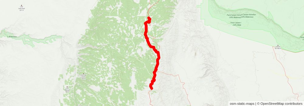 Southwestern Horseshoe Trail stage 48 Map