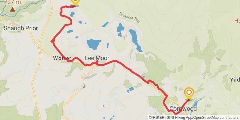 Dartmoor Way alt 5 Map