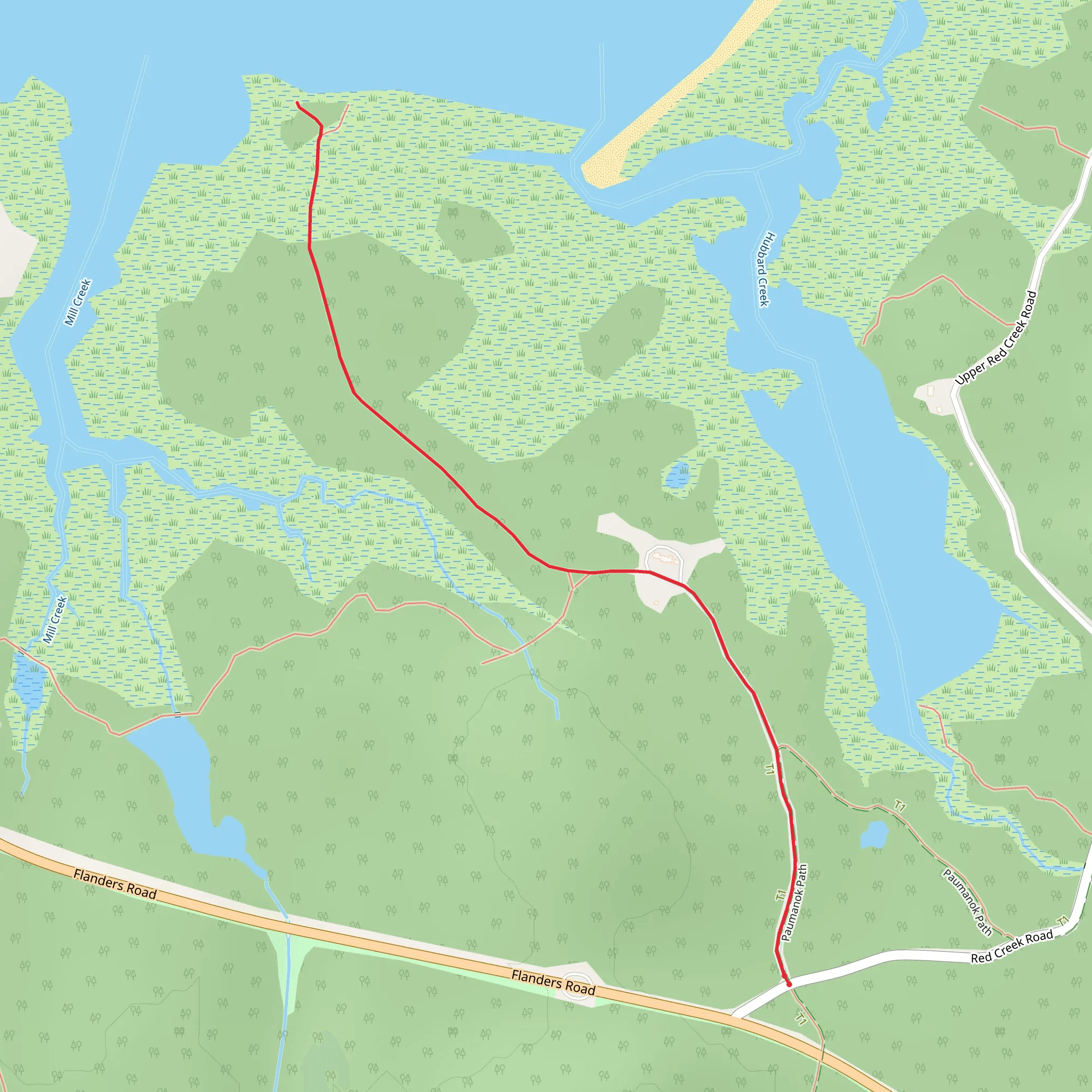 Hubbard Park Trail mobile static map