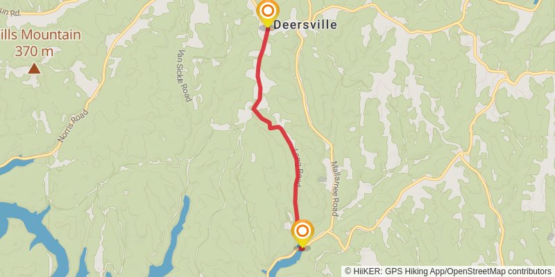 Buckeye Trail stage 91 Map