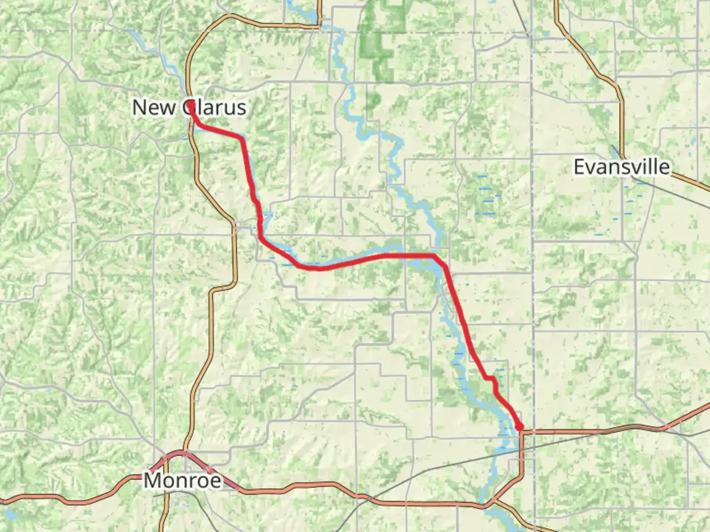 An image depicting the trail Sugar River State Trail and its surrounding area.