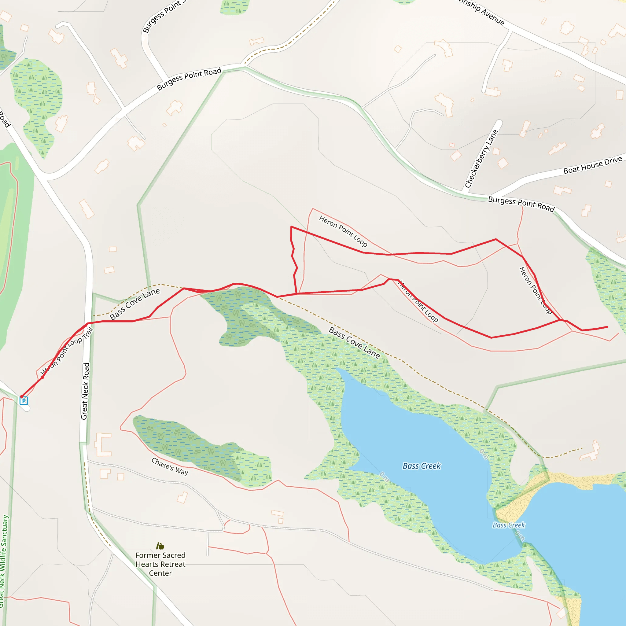 Heron Point Loop Trail mobile static map