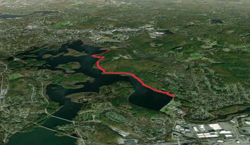 Walk along Mowry Brook