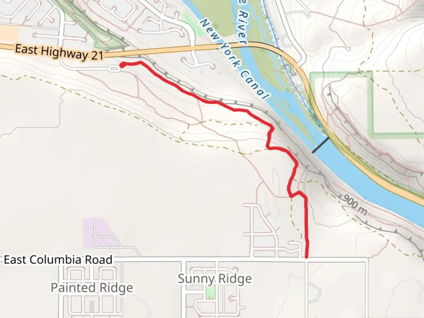 An image depicting the trail Ezra Meeker and Joel Palmer Trail and its surrounding area.
