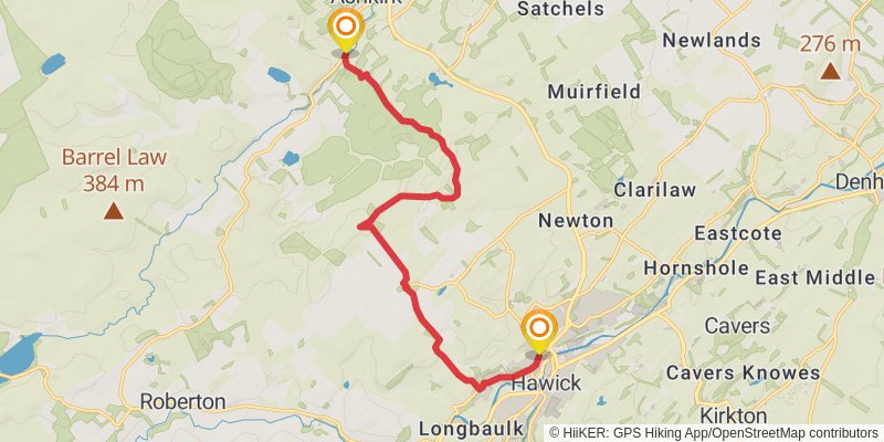 Cross Borders Drove Road stage 5 Map