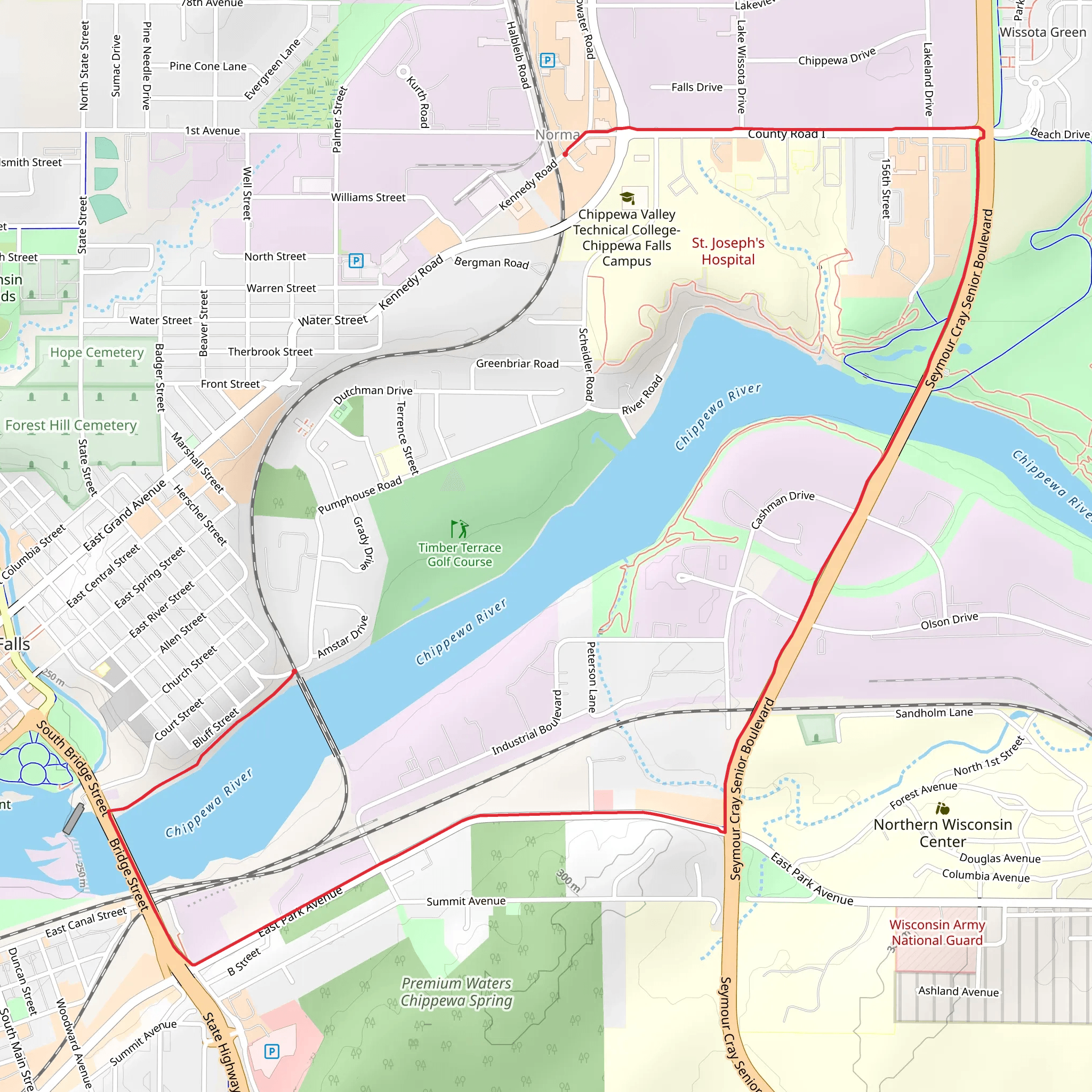 Duncan Creek Trail from Pumphouse Road mobile static map