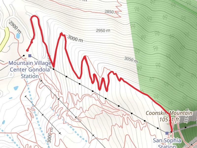 Coonskin Mountain via Ridge Trail