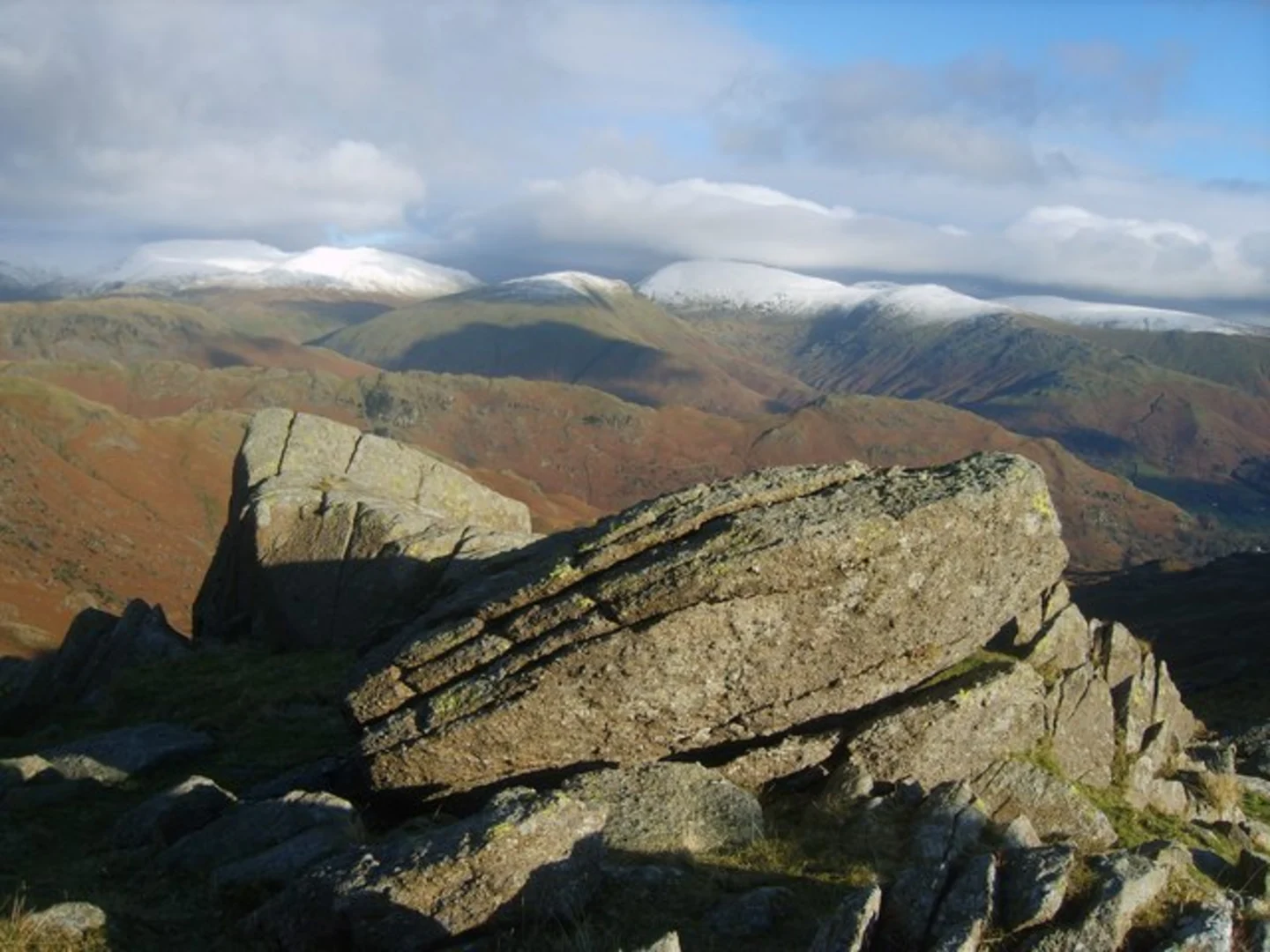 An image depicting the trail Swinesca Pike, Blea Rigg and Easedale Tarn and its surrounding area.