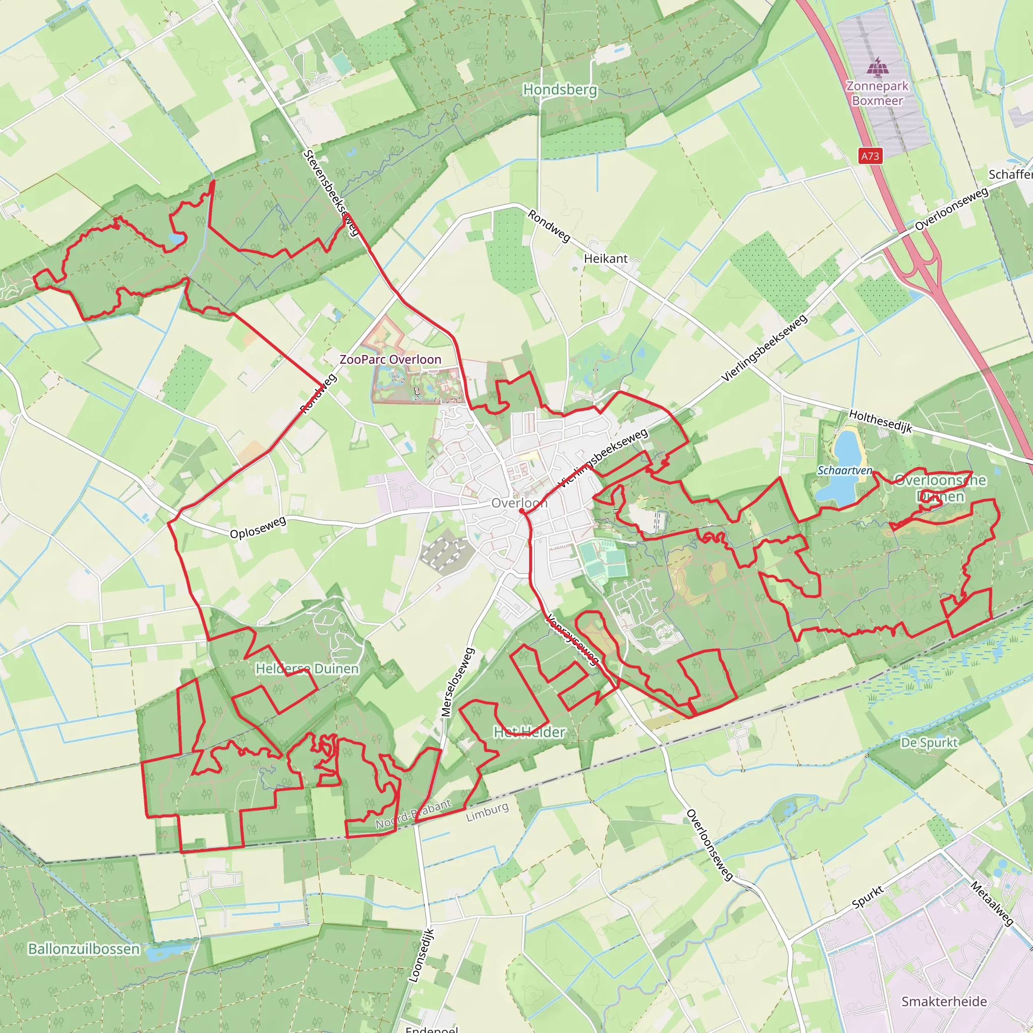Overloonsche Duinen and Helderse Duinen Loop mobile static map