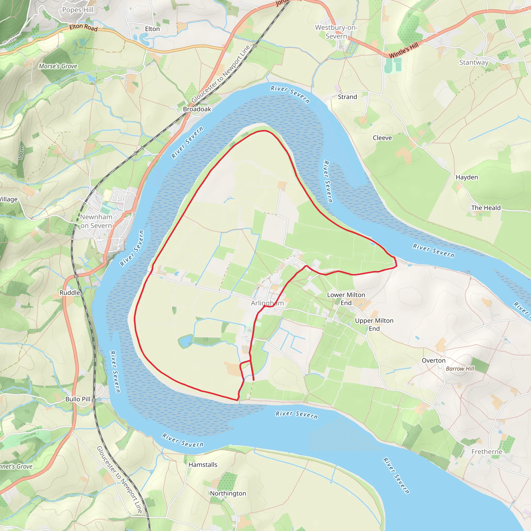 River Severn from Arlingham mobile static map