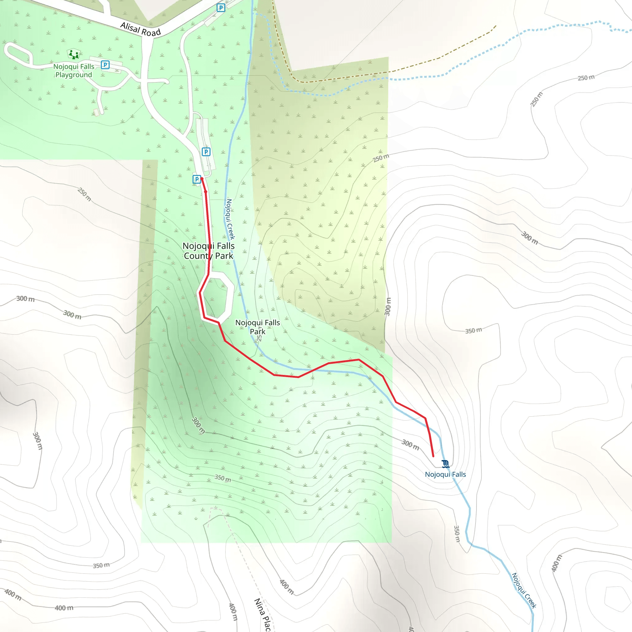 Nojoqui Creek mobile static map