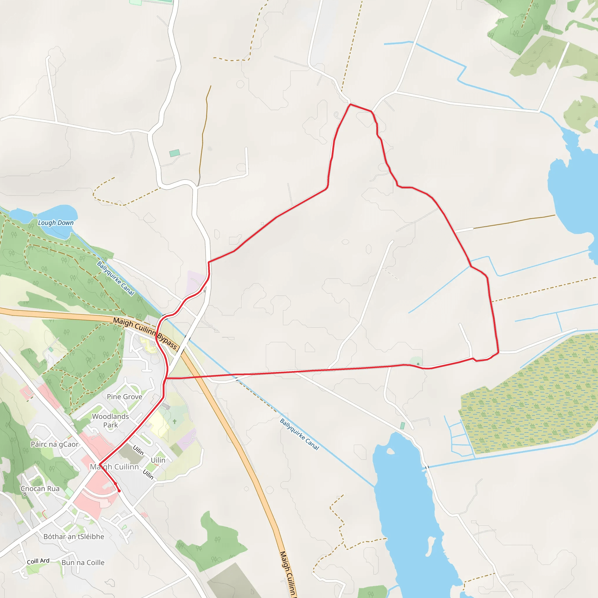 Moycullen - Maigh Cuilinn Heritage Trails - Sean Reilig Loop Walk mobile static map