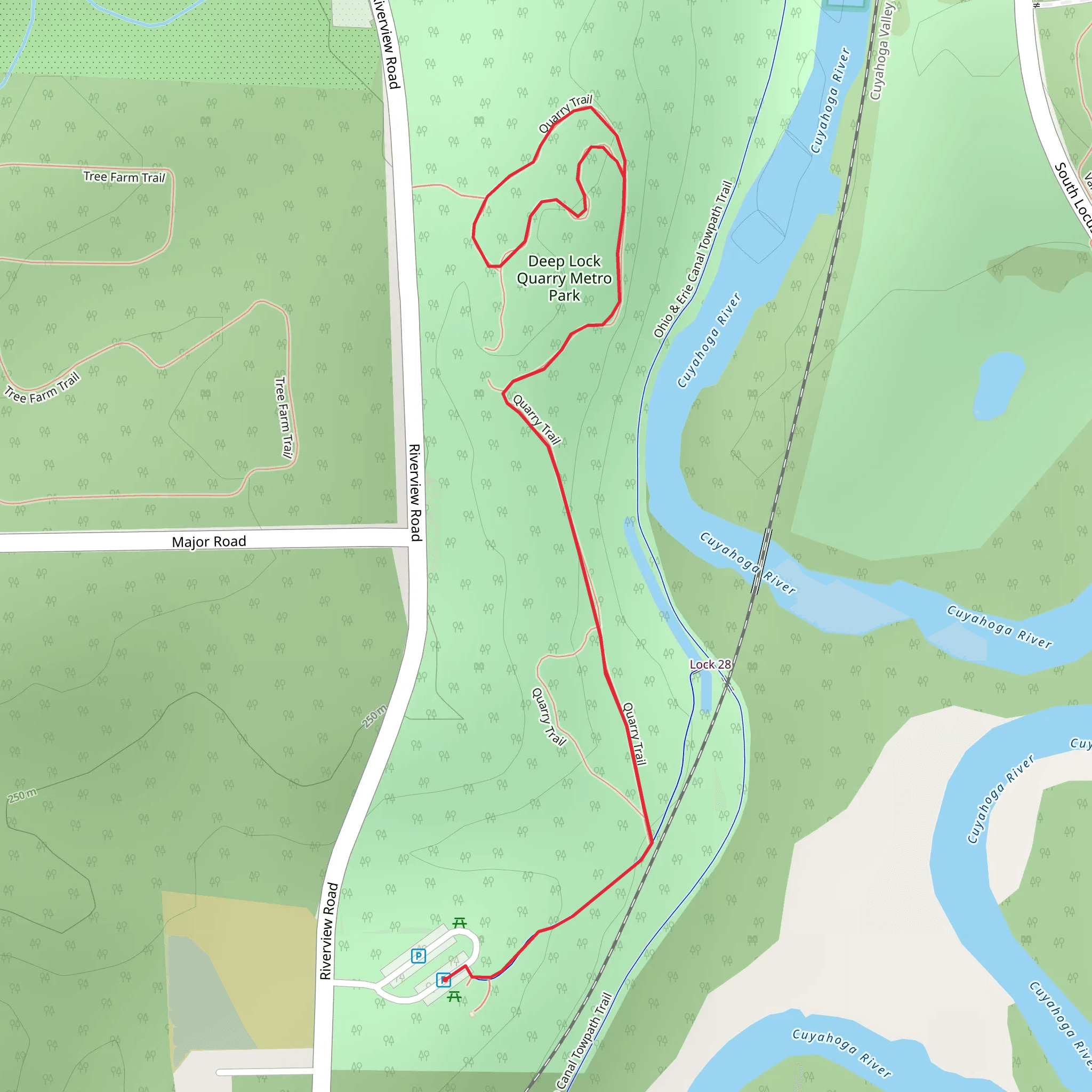 Quarry Trail mobile static map