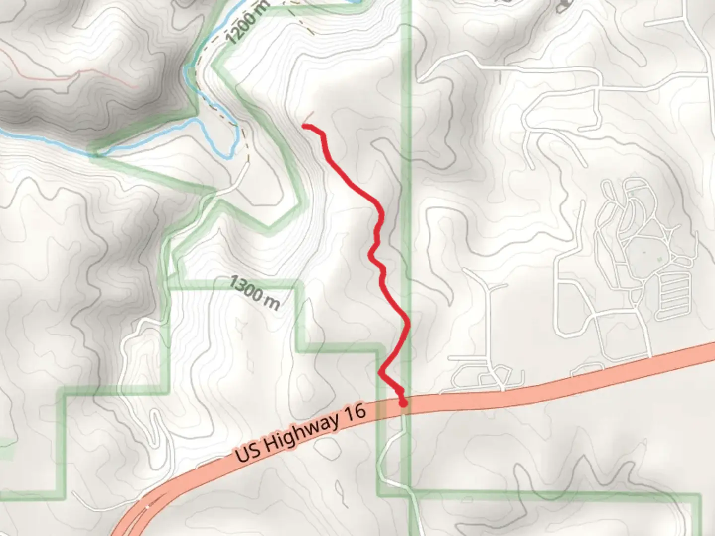 An image depicting the trail Stratobowl Rim Trail and its surrounding area.