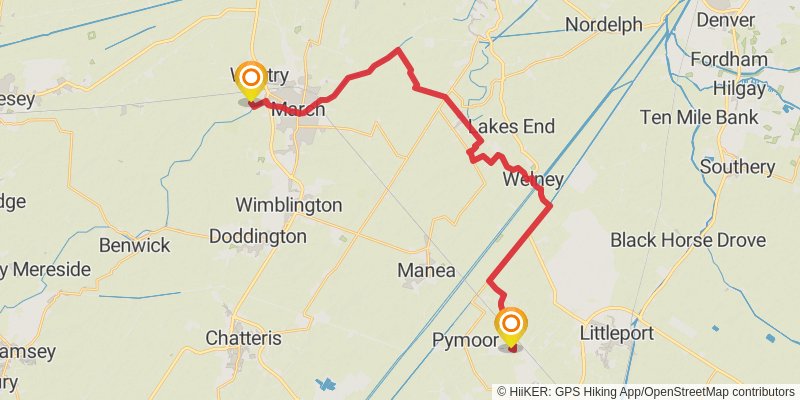 Hereward Way stage 5 Map