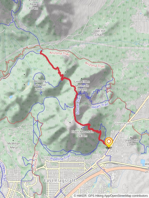 Schultz Tank via Elden Lookout Trail