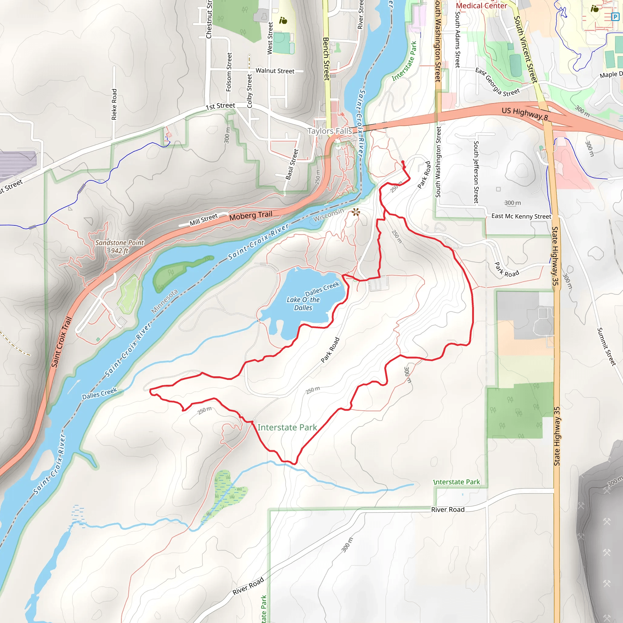 Meadow Valley, Skyline and Horizon Rock Loop Trail mobile static map