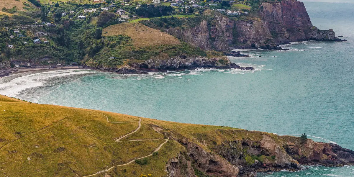 Crater Rim Walkway to Godley Head Walkway