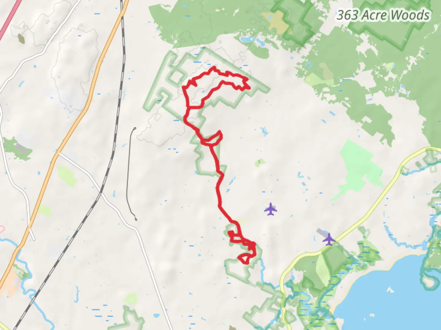 An image depicting the trail Batson River - Bobcat Ridge and Steele Loop Trail and its surrounding area.