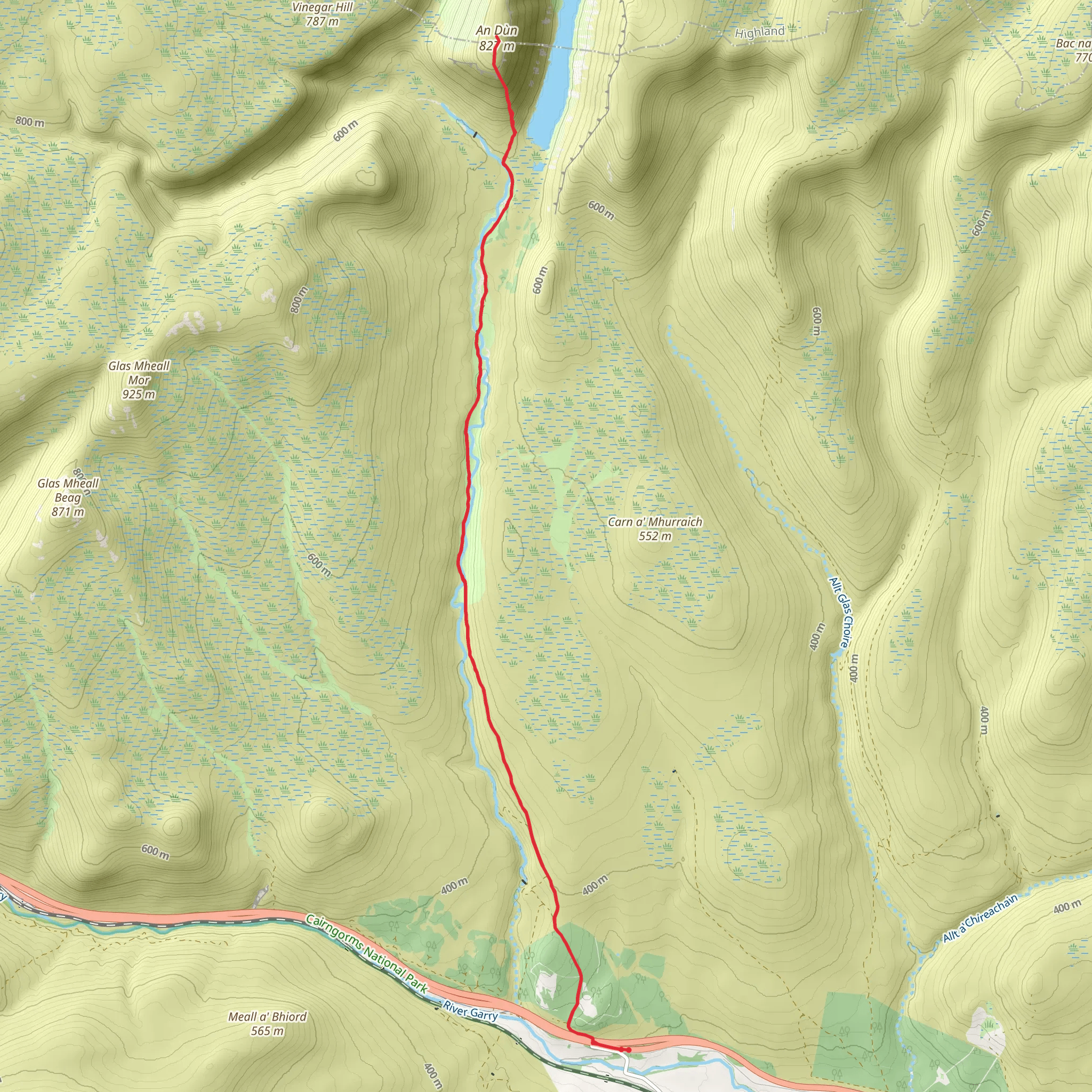 An Dùn mobile static map