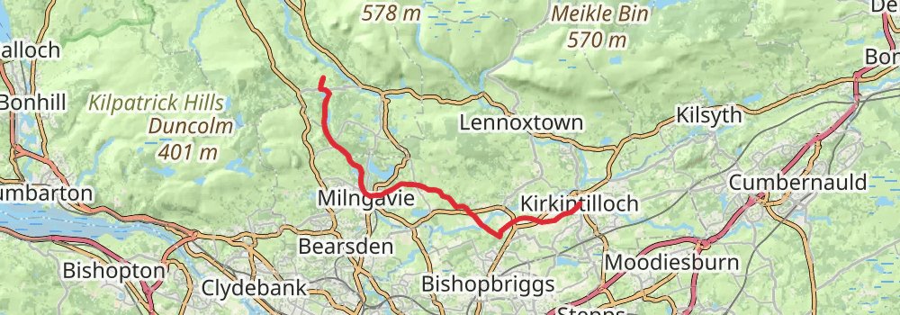 Scottish National Trail stage 12 Map