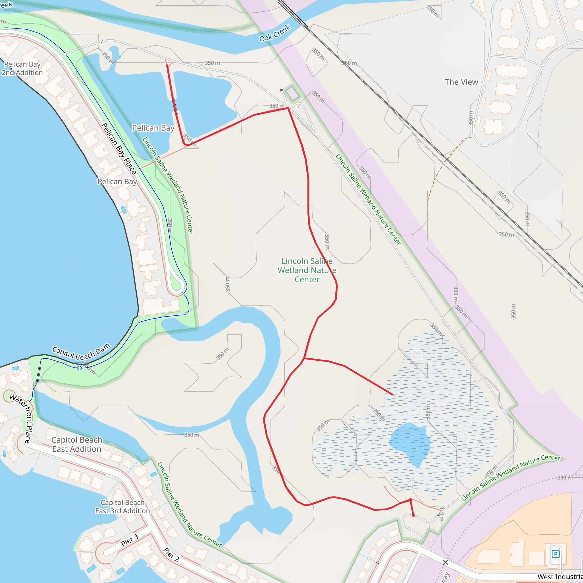 Lincoln Saline Wetland Nature Center mobile static map