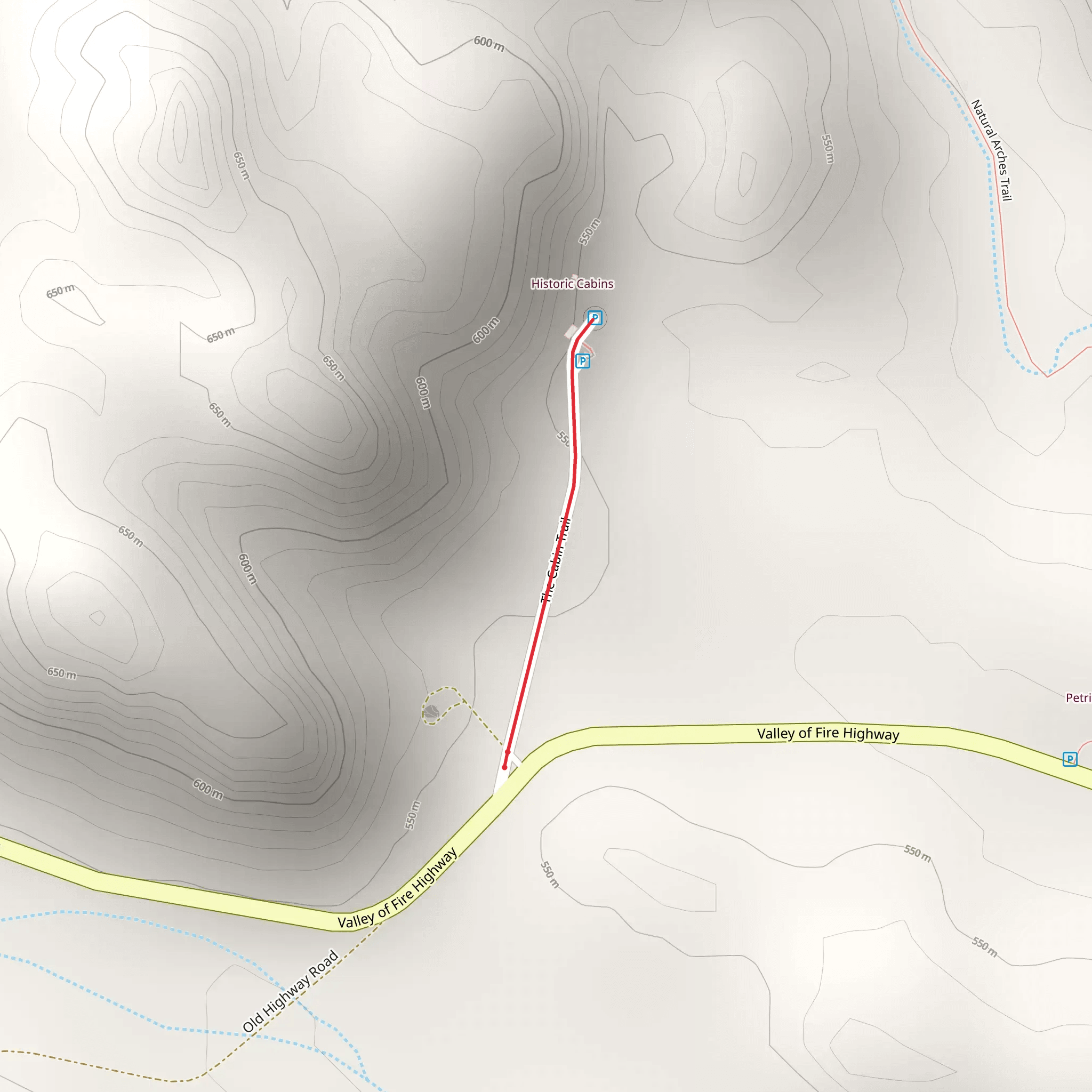 The Cabin Trail mobile static map