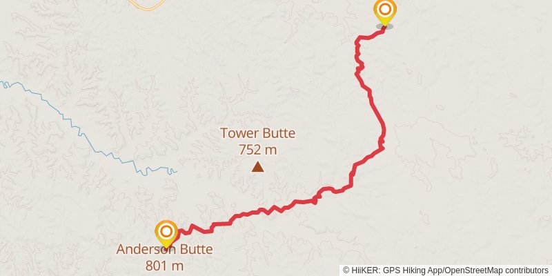 Maah Daah Hey Trail stage 9 Map