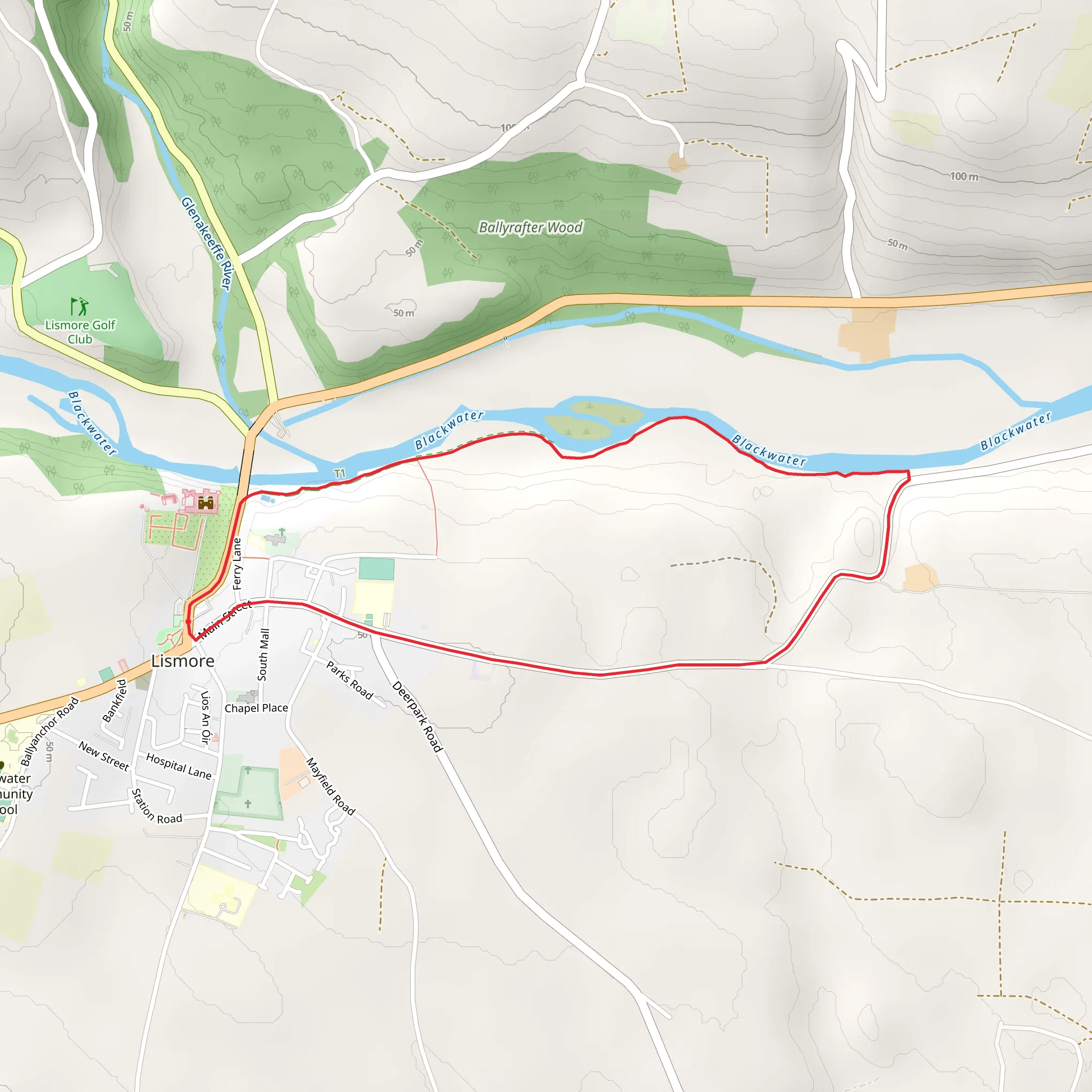 Round Hill Loop mobile static map