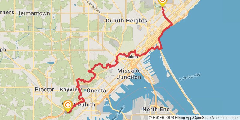 Superior Hiking Trail stage 3 Map